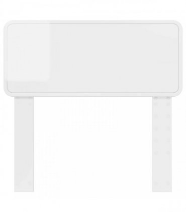 vidaXL Headboard Gloss White Engineered wood