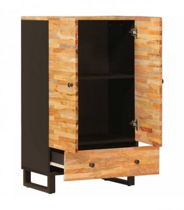 vidaXL Storage Highboard Brown 60 x 33 x 100 cm Solid Mango Wood