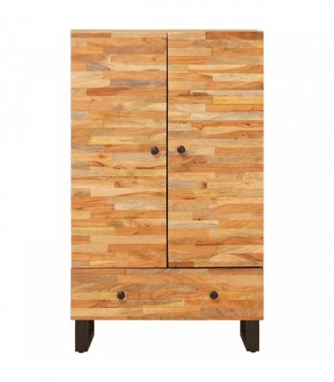 vidaXL Storage Highboard Brown 60 x 33 x 100 cm Solid Mango Wood