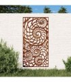 vidaXL Garden Wall Decoration 105x55 cm Corten Steel Shell Design