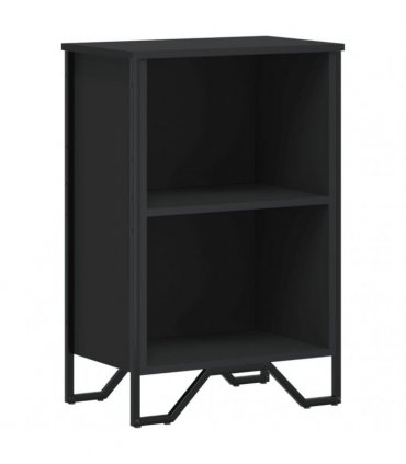vidaXL Bookcase Black 50x31x74.5 cm Engineered Wood