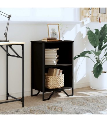 vidaXL Bookcase Black 50x31x74.5 cm Engineered Wood
