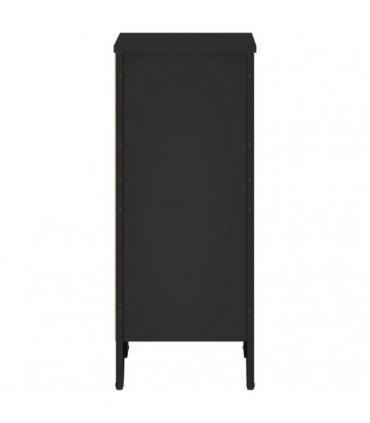 vidaXL Bookcase Black 50x31x74.5 cm Engineered Wood