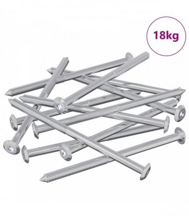 vidaXL Furniture Screws 1000 pcs Silver Steel