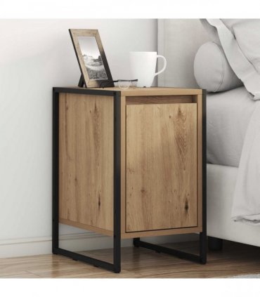 vidaXL Bedside Table Artisian Oak 39.5 x 30 x 50 cm Engineered Wood