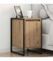 vidaXL Bedside Table Artisian Oak 39.5 x 30 x 50 cm Engineered Wood