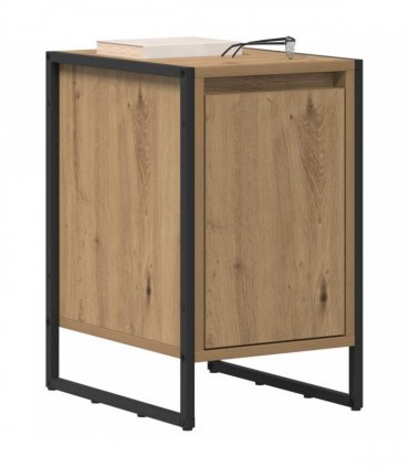 vidaXL Bedside Table Artisian Oak 39.5 x 30 x 50 cm Engineered Wood