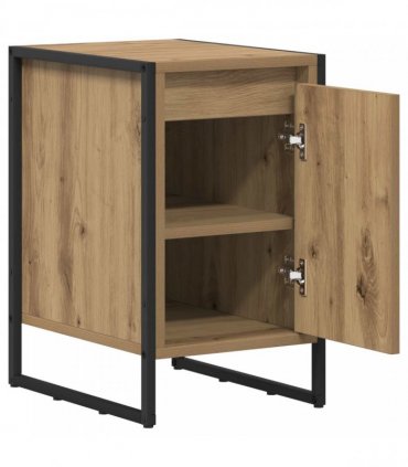 vidaXL Bedside Table Artisian Oak 39.5 x 30 x 50 cm Engineered Wood