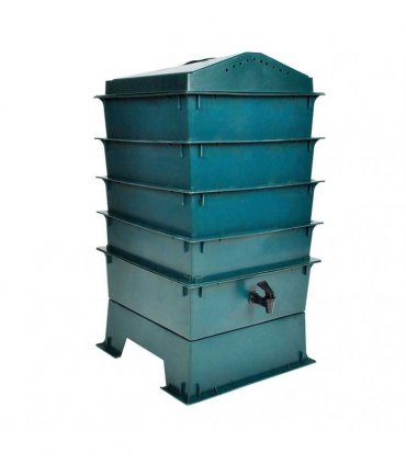 vidaXL 4-Tray Worm Factory 42x42x60 cm