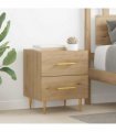 vidaXL Bedside Cabinet Artisan Oak 40 x 35 x 47.5 cm Engineered Wood