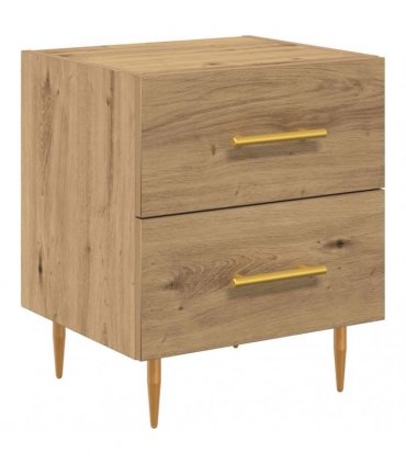 vidaXL Bedside Cabinet Artisan Oak 40 x 35 x 47.5 cm Engineered Wood
