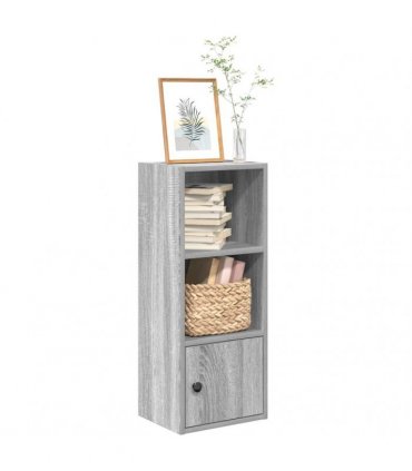 vidaXL Bookcase Grey Sonoma 31x24x77 cm Engineered Wood