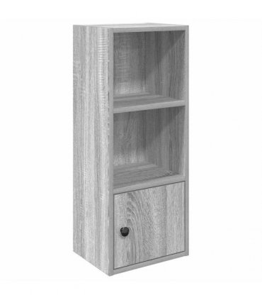 vidaXL Bookcase Grey Sonoma 31x24x77 cm Engineered Wood