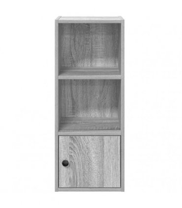 vidaXL Bookcase Grey Sonoma 31x24x77 cm Engineered Wood