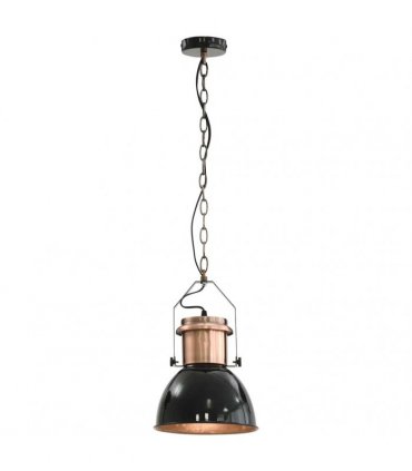 vidaXL Ceiling Lamp |  Set of 2 | Black and Copper | Metal | Medium