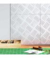 vidaXL Stair Tread Square 4 pcs Silver 30 x 30 cm Aluminium
