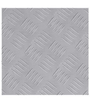 vidaXL Stair Tread Square 4 pcs Silver 30 x 30 cm Aluminium