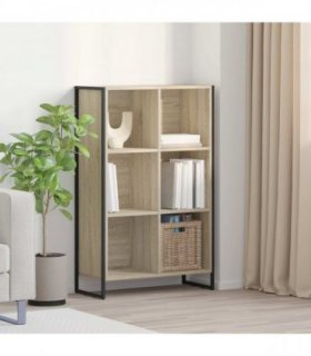 vidaXL Book Cabinet Sonoma 99.5 x 30 x 108.5 cm Engineered Wood