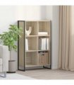 vidaXL Book Cabinet Sonoma 99.5 x 30 x 108.5 cm Engineered Wood