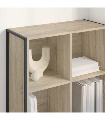 vidaXL Book Cabinet Sonoma 99.5 x 30 x 108.5 cm Engineered Wood
