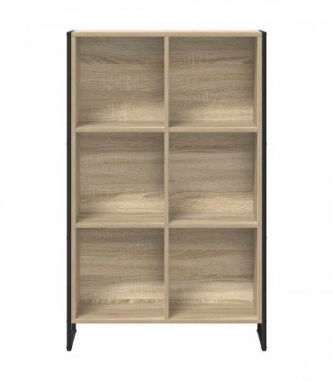 vidaXL Book Cabinet Sonoma 99.5 x 30 x 108.5 cm Engineered Wood