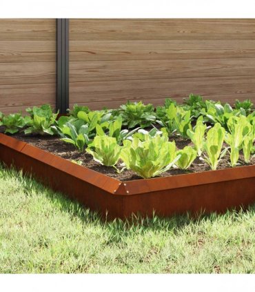 vidaXL Snail Fences 12 pcs Rusty Weathering Steel
