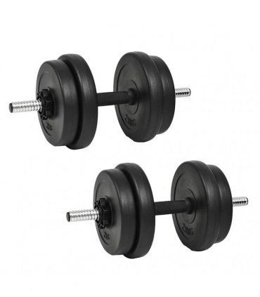 vidaXL 14 Piece Dumbbell Set 20 kg