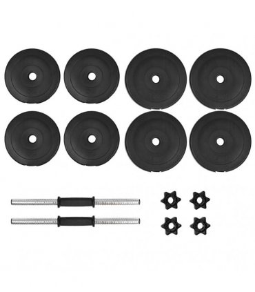 vidaXL 14 Piece Dumbbell Set 20 kg