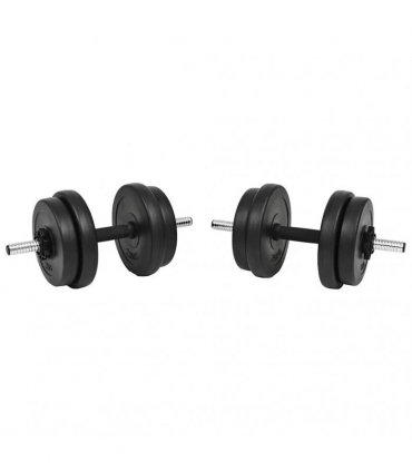vidaXL 14 Piece Dumbbell Set 20 kg