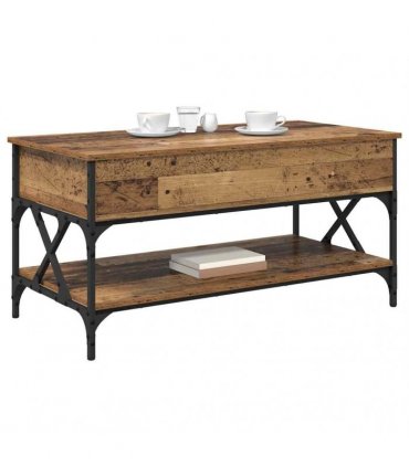 vidaXL Coffee Table Old Wood 100 x 50 x 50 cm Engineered Wood