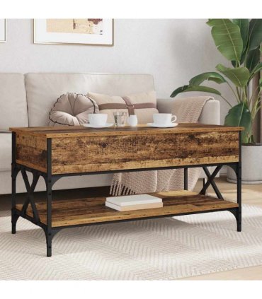 vidaXL Coffee Table Old Wood 100 x 50 x 50 cm Engineered Wood