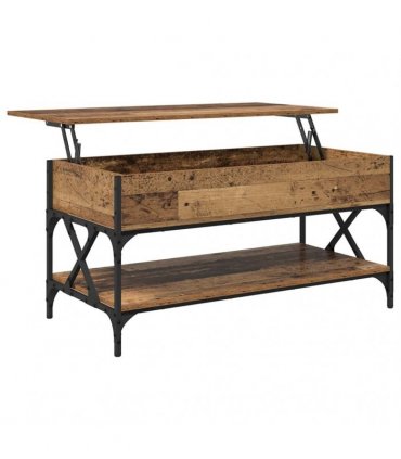 vidaXL Coffee Table Old Wood 100 x 50 x 50 cm Engineered Wood