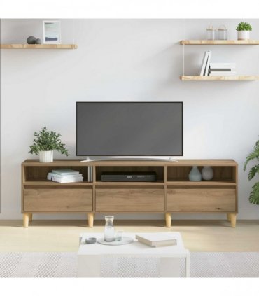 vidaXL TV Cabinet Artisan Oak 150 x 30 x 45 cm Engineered Wood