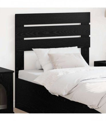 vidaXL Headboard Black Oak Engineered wood