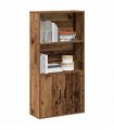vidaXL Bookcase Old Wood 60x24x120 cm Engineered Wood