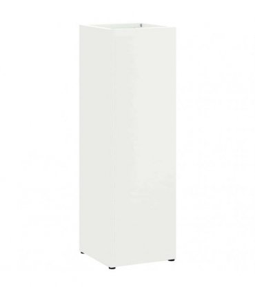 vidaXL Rain Umbrella Stand White 15.5 x 15.5 x 49 cm Steel