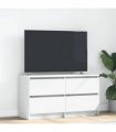 vidaXL TV Cabinet White 100x35x54 cm Engineered Wood
