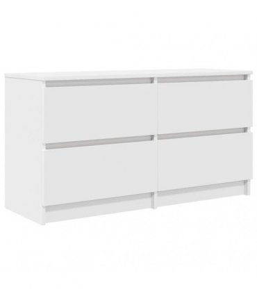 vidaXL TV Cabinet White 100x35x54 cm Engineered Wood