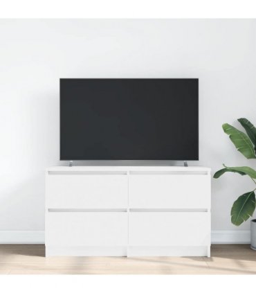 vidaXL TV Cabinet White 100x35x54 cm Engineered Wood