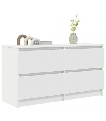 vidaXL TV Cabinet White 100x35x54 cm Engineered Wood