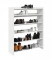 vidaXL Shoe Rack White 80x25x100 cm Engineered Wood