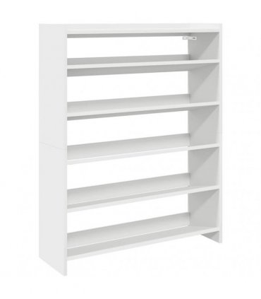 vidaXL Shoe Rack White 80x25x100 cm Engineered Wood