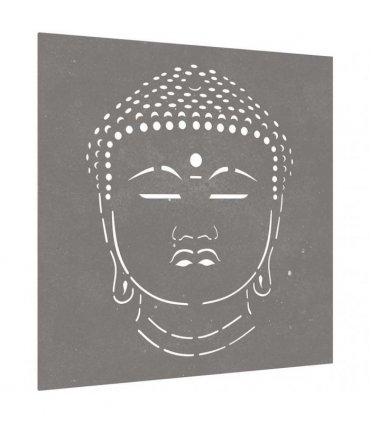 vidaXL Garden Wall Decoration 55x55 cm Corten Steel Buddha Head Design