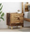vidaXL Bed Cabinet 2 pcs Old Wood 40 x 35 x 47.5cm Engineered Wood