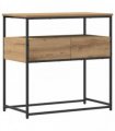 vidaXL Console Table Artisan Oak 75 x 40 x 75 cm Engineered Wood