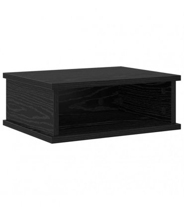 vidaXL Bedside Table 2 pcs Black Oak 40 x 31 x 15 cm Engineered Wood