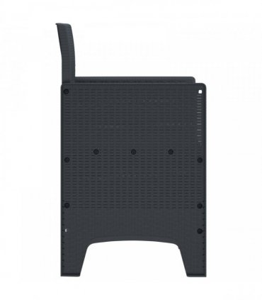 vidaXL Garden Chair 2 pcs Anthracite 53 x 49 x 85 cm Polypropylene