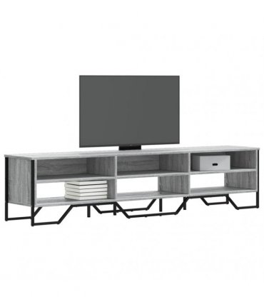 vidaXL TV Cabinet Grey Sonoma 180x34x41 cm Engineered Wood