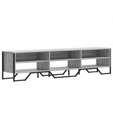 vidaXL TV Cabinet Grey Sonoma 180x34x41 cm Engineered Wood