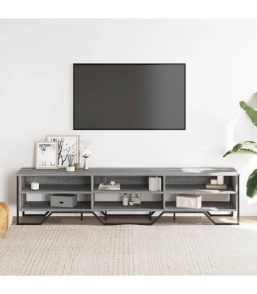 vidaXL TV Cabinet Grey Sonoma 180x34x41 cm Engineered Wood
